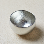 Nousaku Silver Sake Cup - Kuzushi Yure S